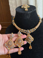 ANAB - Necklace set with earrings and tikka | 10 colours available