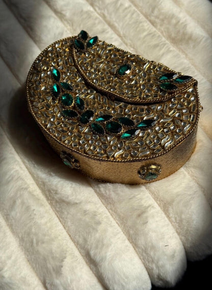 Kundan clutch bags | with chain available in 13 colours