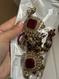 DERIN - Earrings & Tikka set | available in 11 colours | Ammysglamour