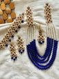 HIRA - 10 colours available | 4 pieces Mala set ~ includes: Mala, choker, earrings and tikka