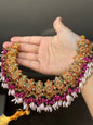 Neeti - Necklace with sahara earrings and tikka | 8 colours available