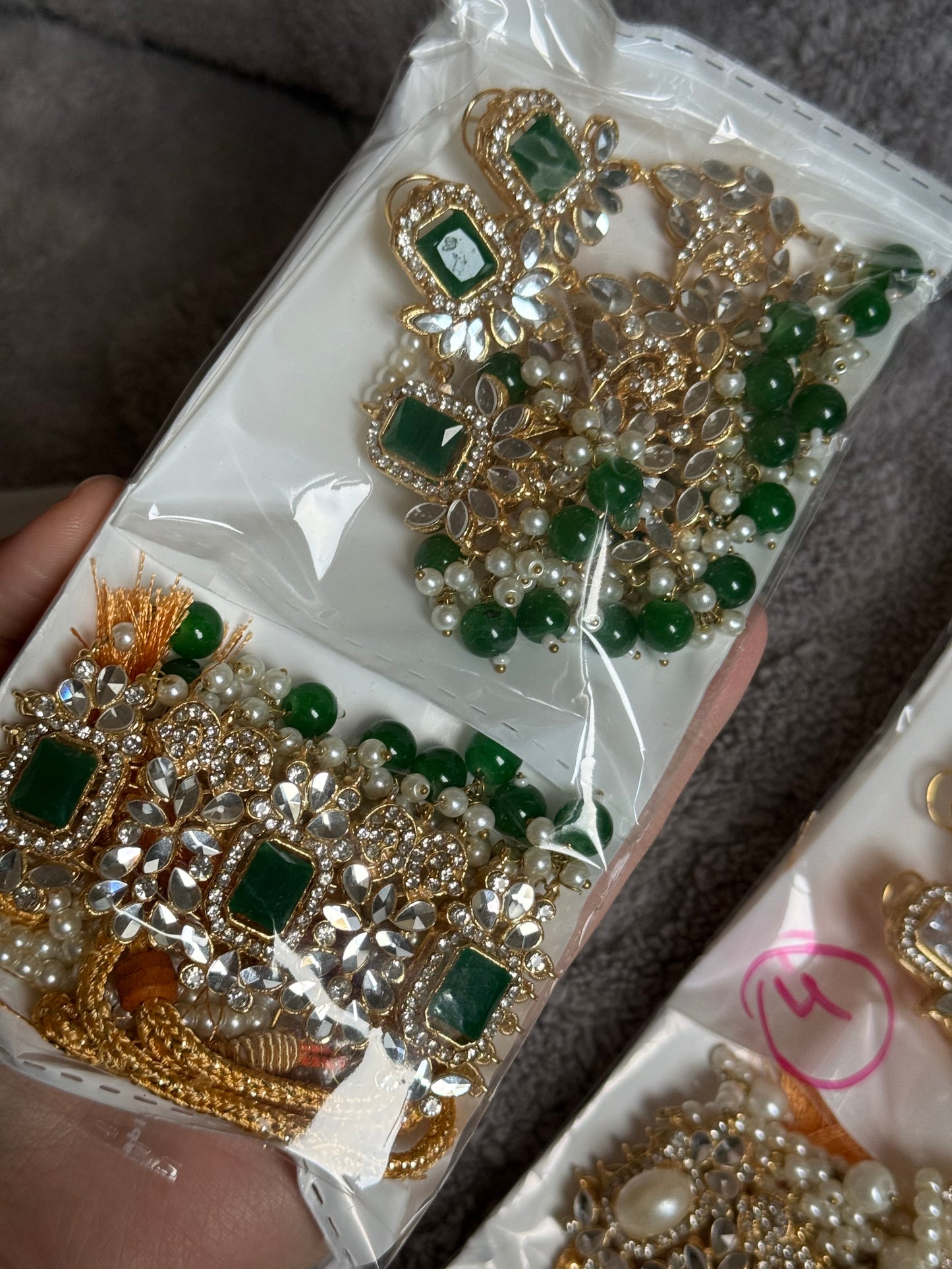 MADU - Choker with earrings & Tikka | available in 7 colours