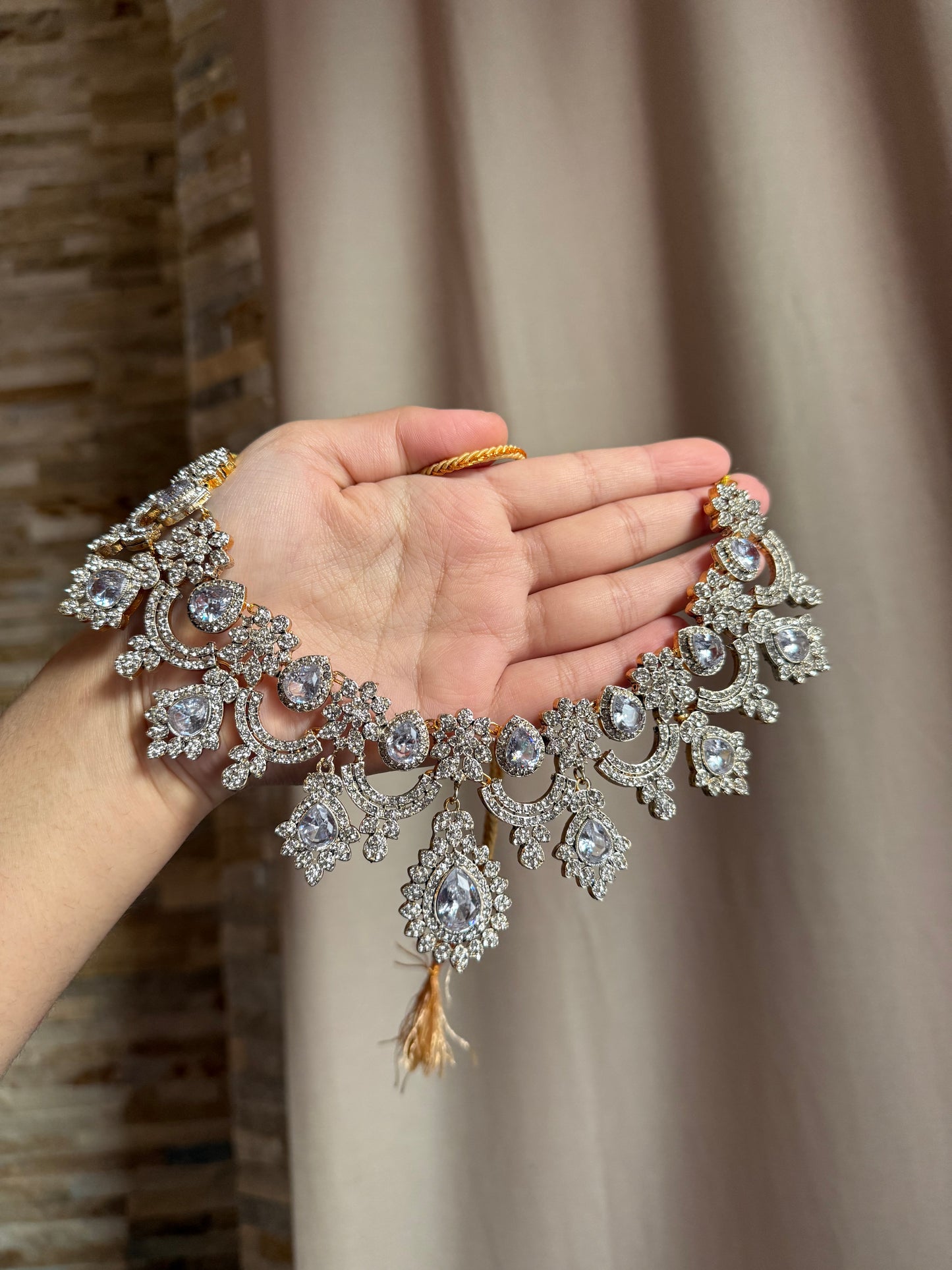 HILAL - Necklace set with Earrings & tikka | available in 9 colours