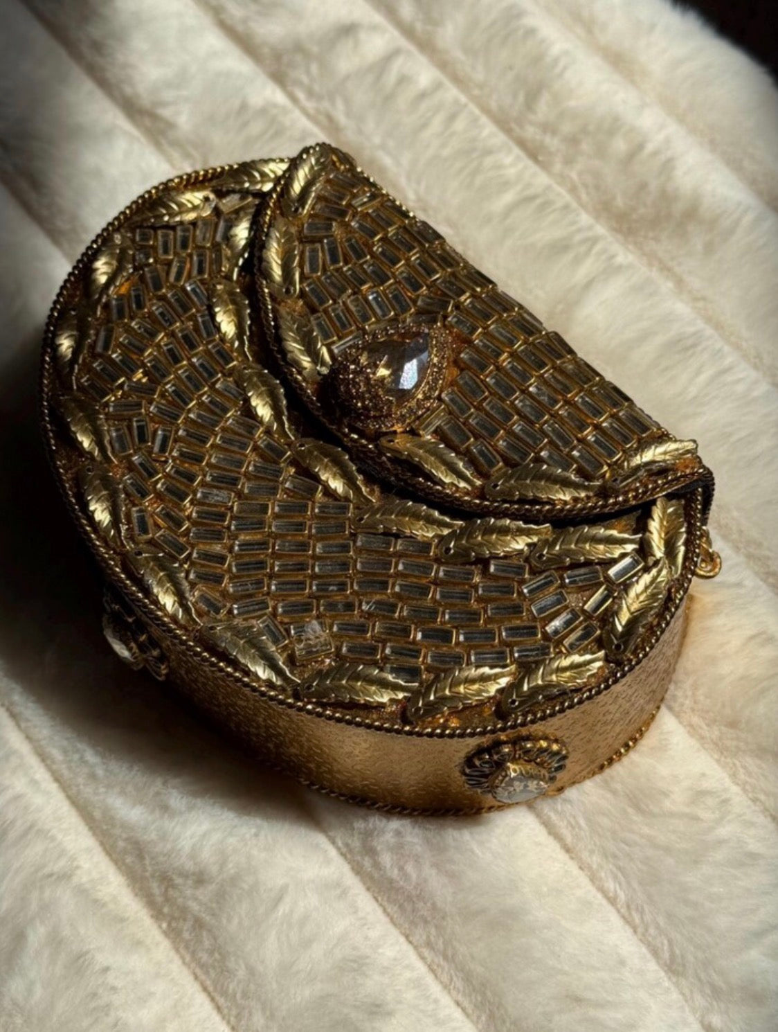 Kundan clutch bags | with chain available in 13 colours