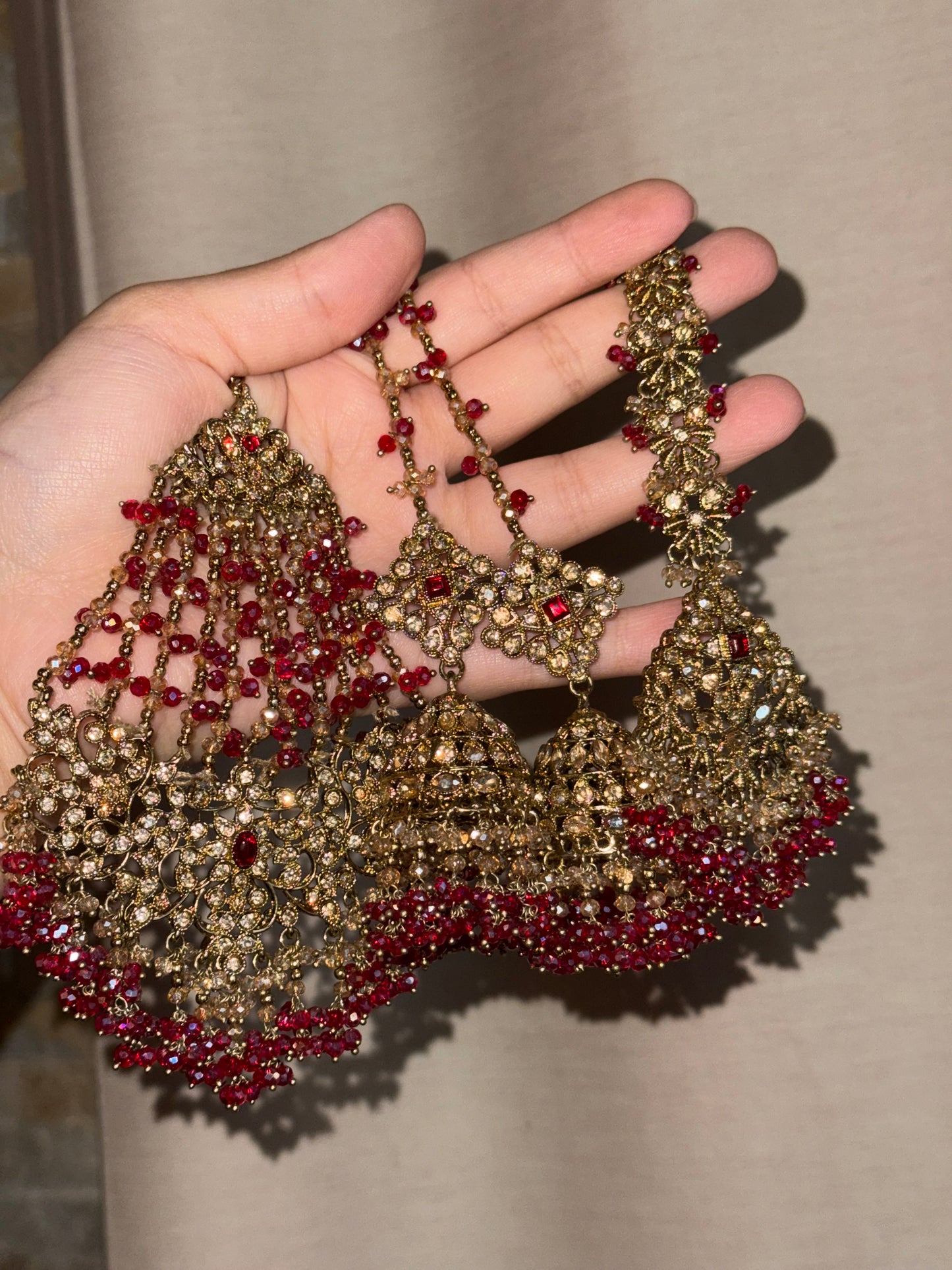 HEER - Jhumar, Jhumke & Tikka set | available in 6 colours