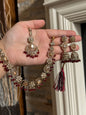 WAFA - Necklace set with jhumke and tikka | available in 10 colours