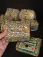 KUNDAN clutches SMALL | available in different designs & colours