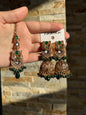 NAQSH - Jhumke Tikka Set with Intricate Design Available in 10 Colours for Stylish Accessories