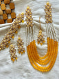 HIRA - 10 colours available | 4 pieces Mala set ~ includes: Mala, choker, earrings and tikka