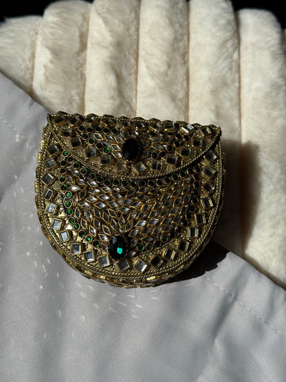 KUNDAN clutches SMALL | available in different designs & colours