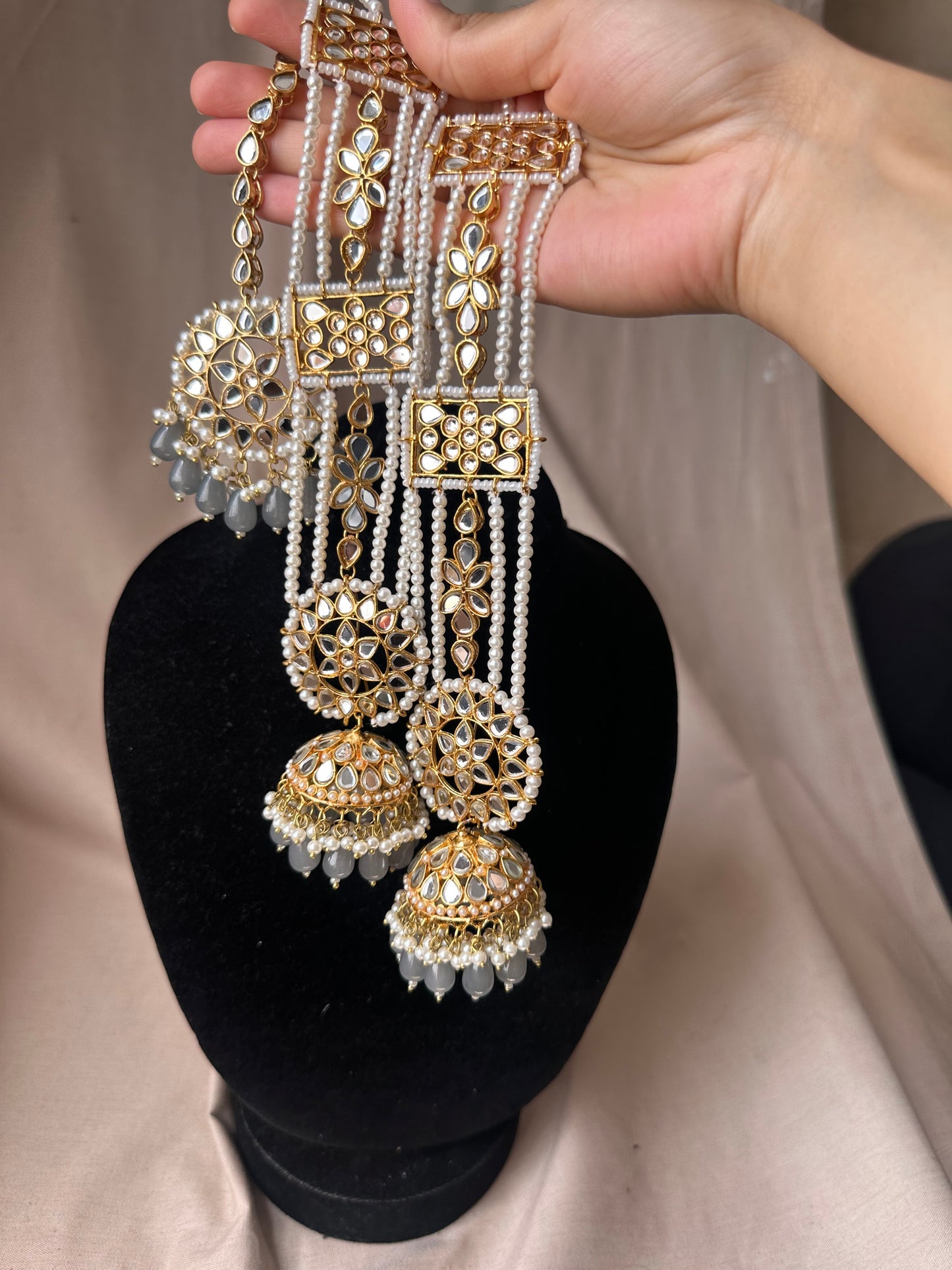 AYZA - Sahara jhumke with tikka | available in 9 colours