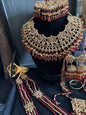 ALAYA - bridal set with mala | includes: necklace, mala, jhumar, jhumke, tikka & nose ring