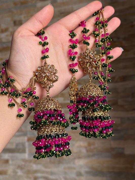DUA - Sahara Jhumke with tikka | available in 20 colours