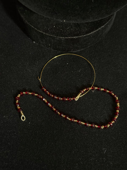 AMAYA - Heavy bridal set | Necklace, jhumar, jhumke, tikka & nose ring