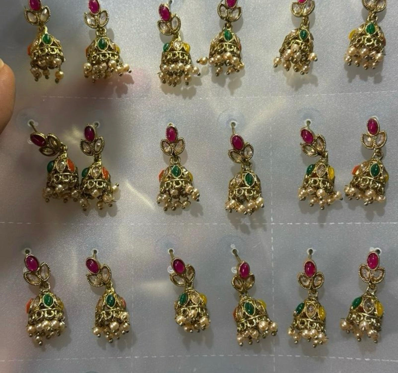 Mini Jhumkas AD | and GOLD