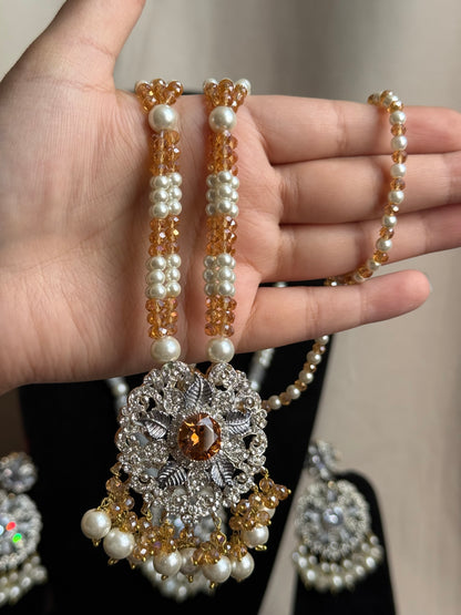 Mehar - Mala with earrings | available in 9 colours
