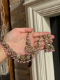 WAFA - Necklace set with jhumke and tikka | available in 10 colours