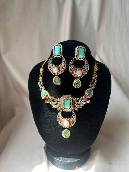 ADAA - Necklace set with earrings | available in 14 colours
