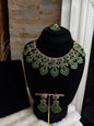 MAHA - AD necklace with earrings and tikka | available in 10 colours