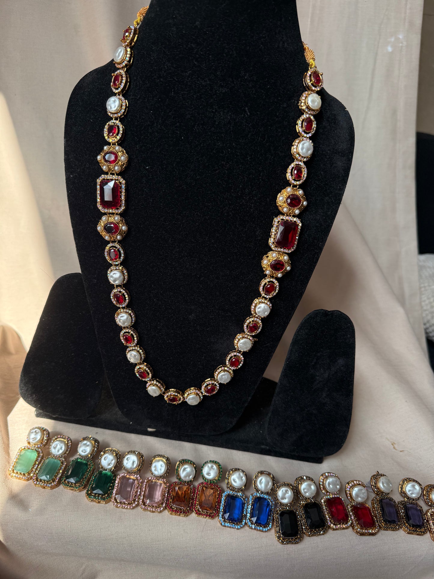 RIMLA - MALA with earrings | available in 9 colours