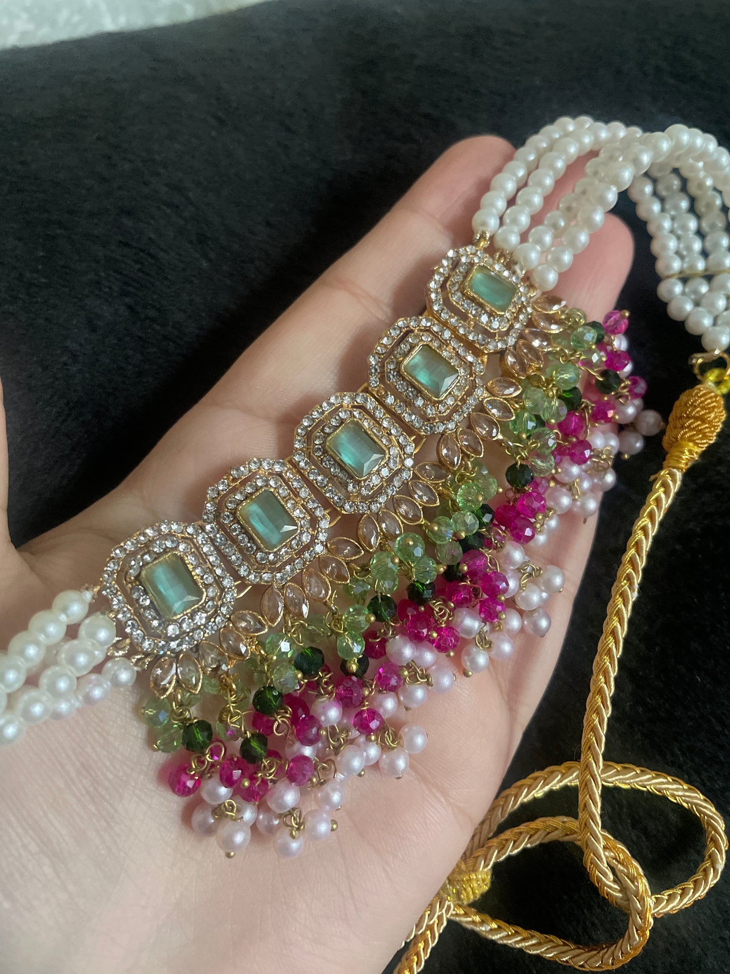 Hania – Choker-Set in 15 atemberaubenden Farben!