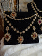 RIYA - Double layered Necklace set with earrings and tikka | 10 colours available