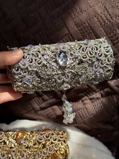 Bridal clutches with chain | available in 3 colours