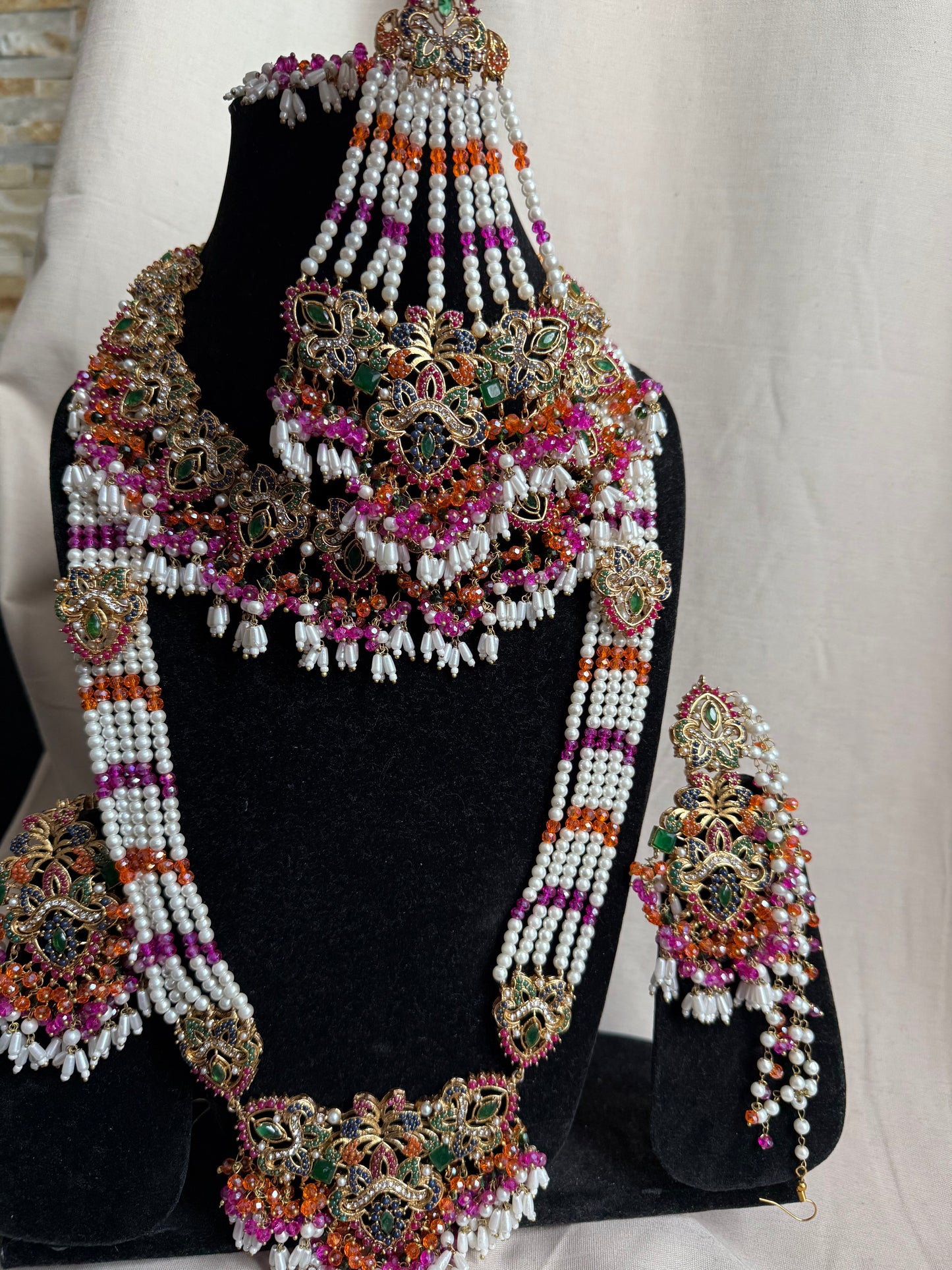 Naimal - Mehndi Bridal set available in 3 colours