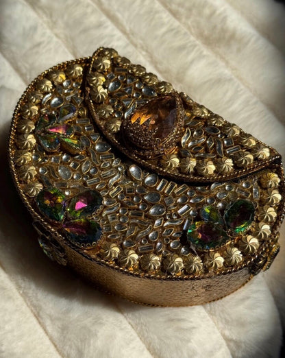 Kundan clutch bags | with chain available in 13 colours