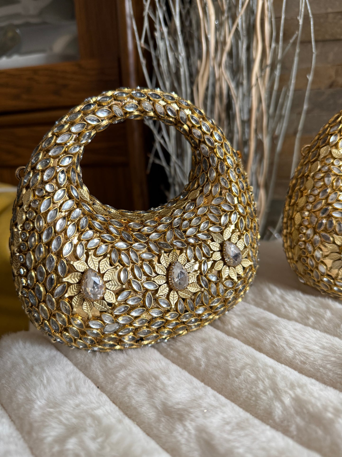 KUNDAN clutches SMALL | available in different designs & colours