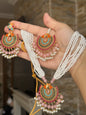 ANSHA - Necklace set with Earrings & Tikka | available in 10 colours