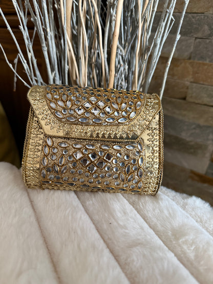 KUNDAN clutches SMALL | available in different designs & colours