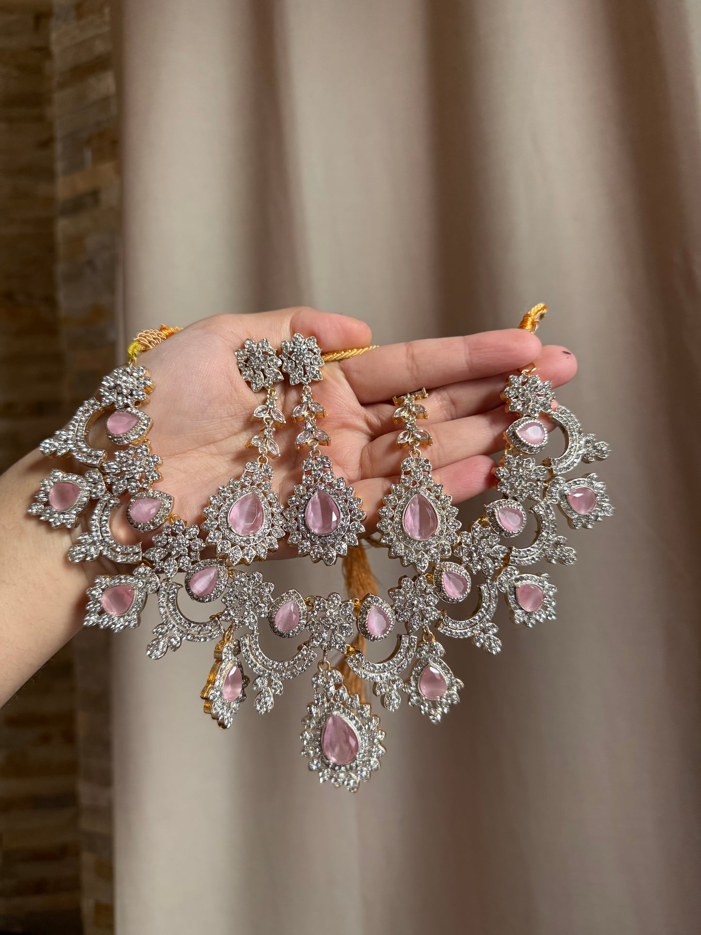 HILAL - Necklace set with Earrings & tikka | available in 9 colours