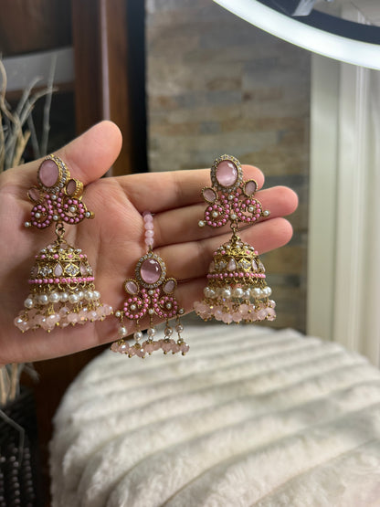 MILA - Jhumke tikka set | 9 colours available