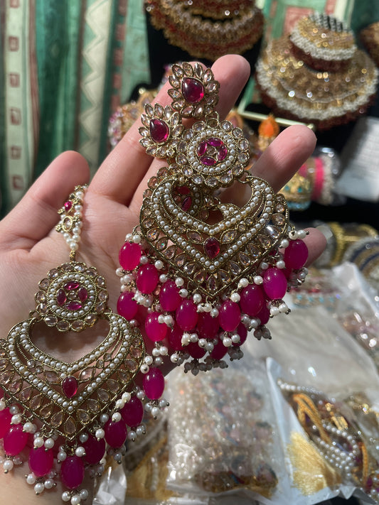 Sahira Earrings tikka set